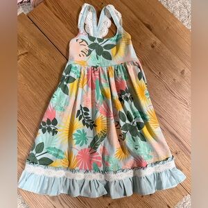 NEW Matilda Jane Floral Kids Dress - Pink, Yellow, Green